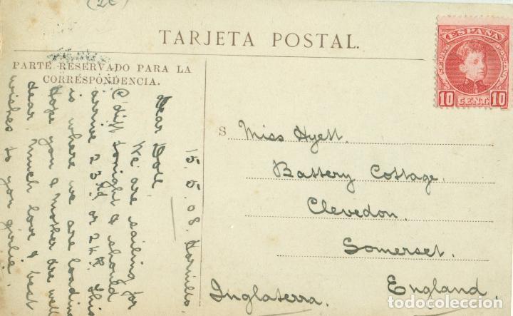 Postales: EL EMBARCADERO DEL HORNILLO AGUILAS. CIRCULADA EN 1908. - Foto 2