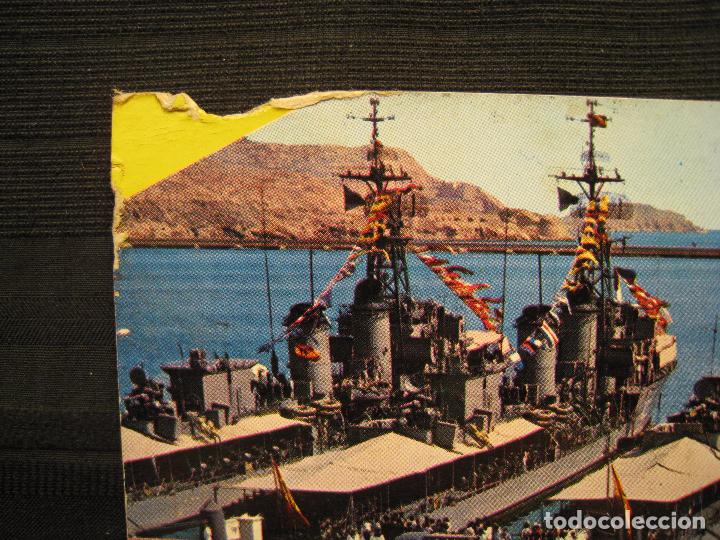 Postales: POSTAL CARTAGENA - FLOTA, CUARTEL Y SUBMARINO PERAL. - Foto 3