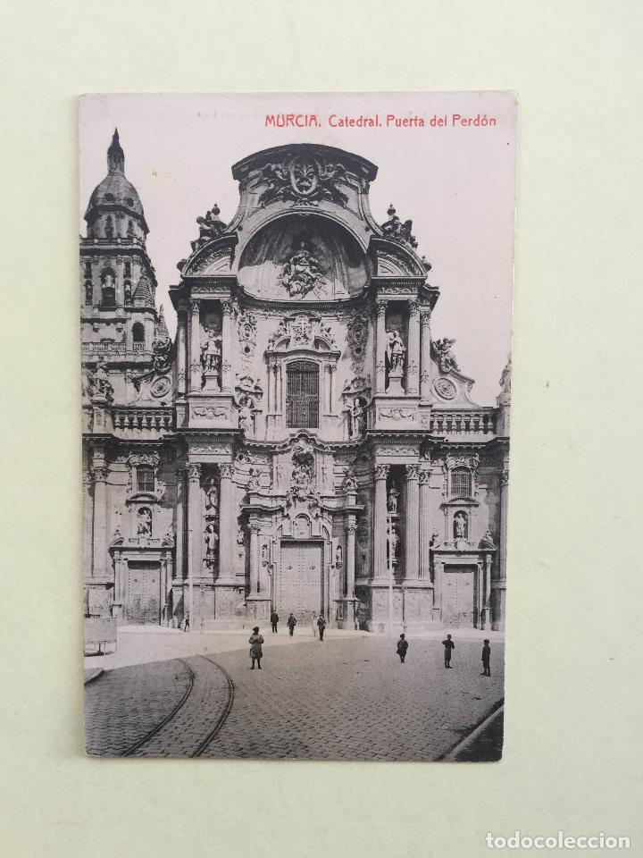 Postales: MURCIA- CATEDRAL- PUERTA DEL PERDON- SIN CIRCULAR - Foto 1