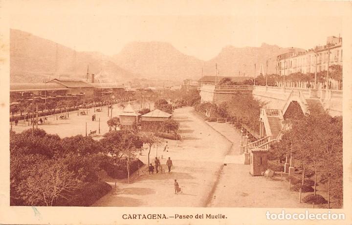 Postales: CARTAGENA.- PASEO DEL MUELLE - Foto 1