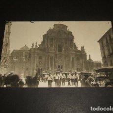 Postales: MURCIA CATEDRAL Y MARINOS ALEMANES POSTAL FOTOGRAFICA 1926 EDICION ALEMANA RARA. Lote 128150595