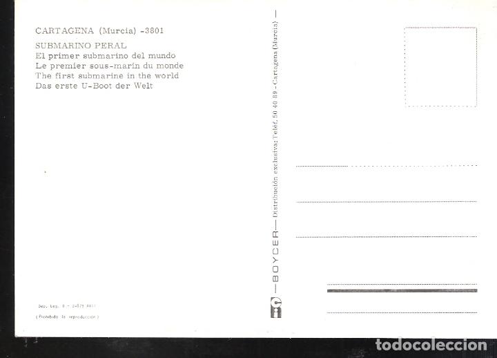 Postales: Submarino Peral. Isaac Peral. Cartagena. Murcia. - Foto 2