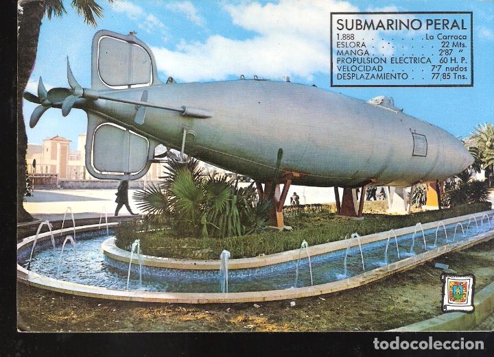Postales: Submarino Peral. Cartagena. Murcia. - Foto 1