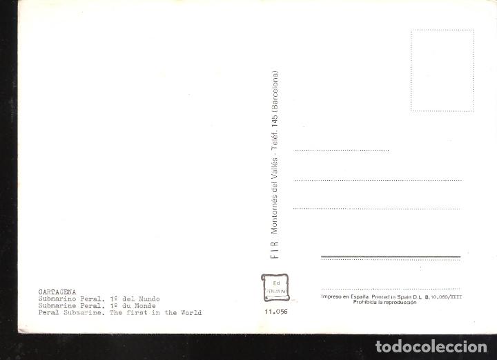 Postales: Submarino Peral. Cartagena. Murcia. - Foto 2