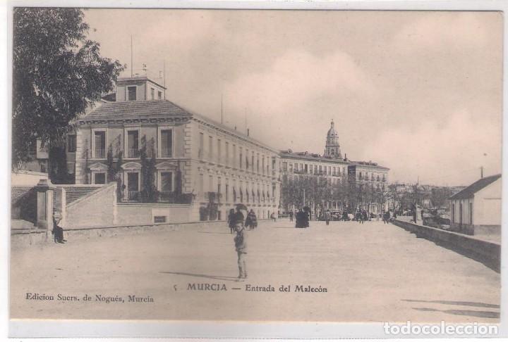 Postales: POSTAL DE MURCIA - ENTRADA DEL MALEC&Oacute;N . - Foto 1