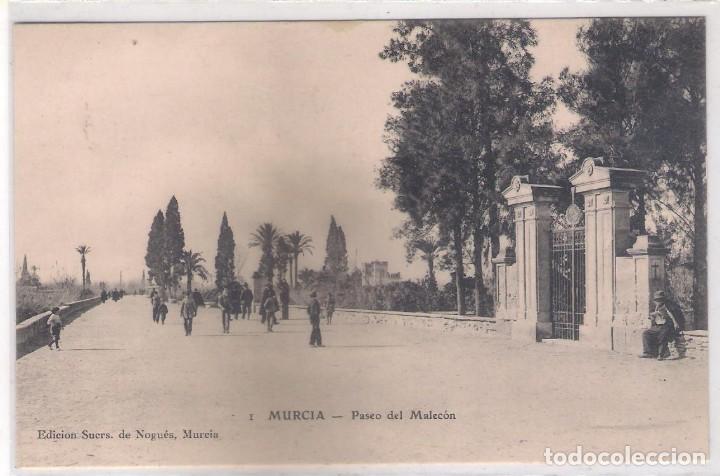 Postales: POSTAL DE MURCIA - PASEO DEL MALECON . - Foto 1