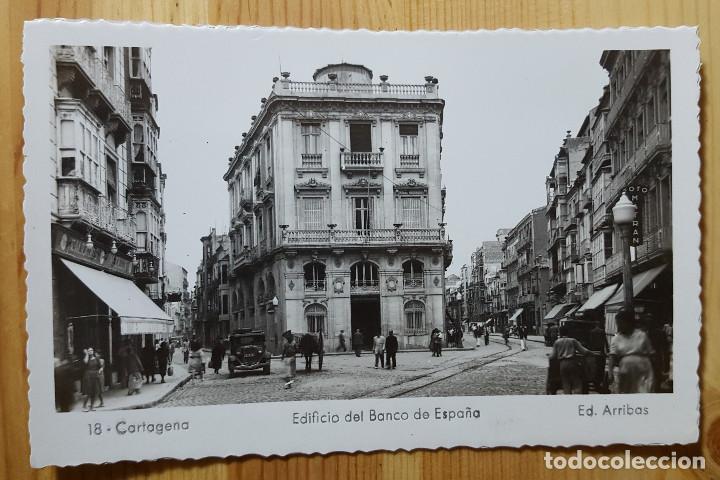 Postales: Cartagena Edificio del Banco de Espa&ntilde;a N&ordm; 18 Ed. Arribas - Foto 1