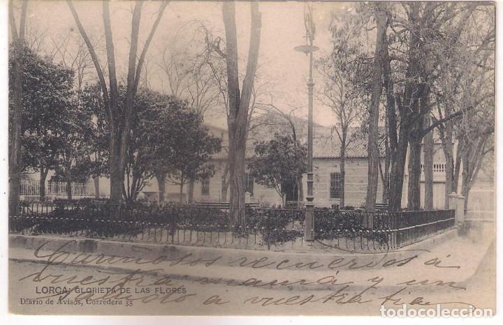 Postales: POSTAL DE LORCA - GLORIETA DE LAS FLORES . - Foto 1