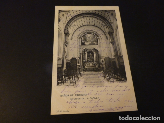 Postales: BA&Ntilde;OS DE ARCHENA MURCIA INTERIOR DE LA CAPILLA - Foto 1