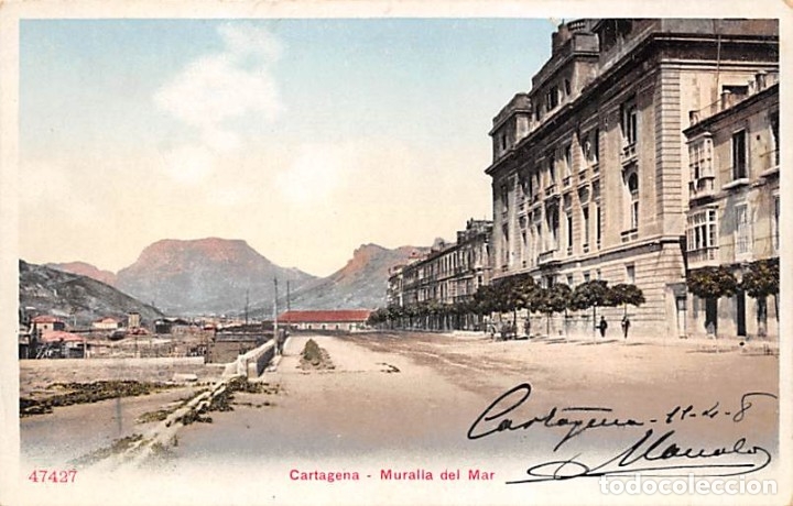 Postales: CARTAGENA.- MURALLA DEL MAR - Foto 1