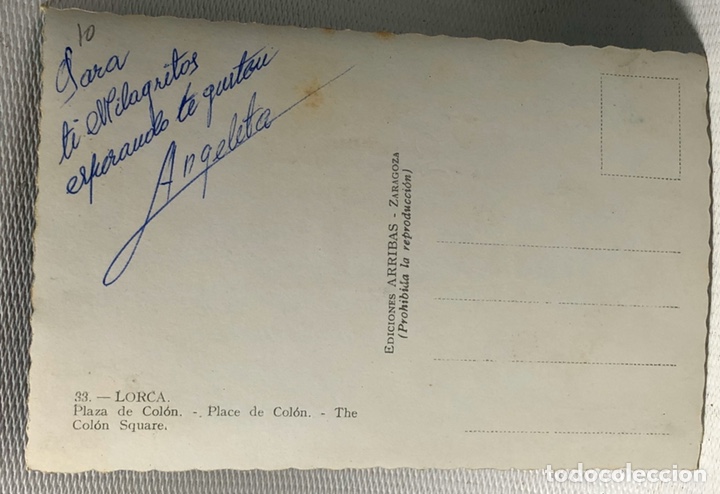 Postales: POSTAL &middot;&middot;&middot; LORCA &middot;&middot;&middot; PLAZA DE COLON  &middot;&middot;&middot; - Foto 3