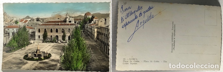Postales: POSTAL &middot;&middot;&middot; LORCA &middot;&middot;&middot; PLAZA DE COLON  &middot;&middot;&middot; - Foto 1