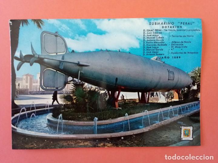 Postales: postal CARTAGENA Submarino Peral - Foto 1