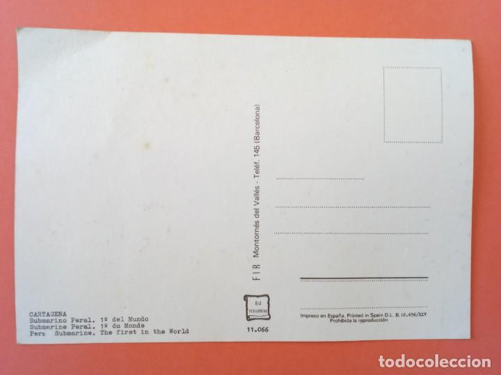 Postales: postal CARTAGENA Submarino Peral - Foto 2