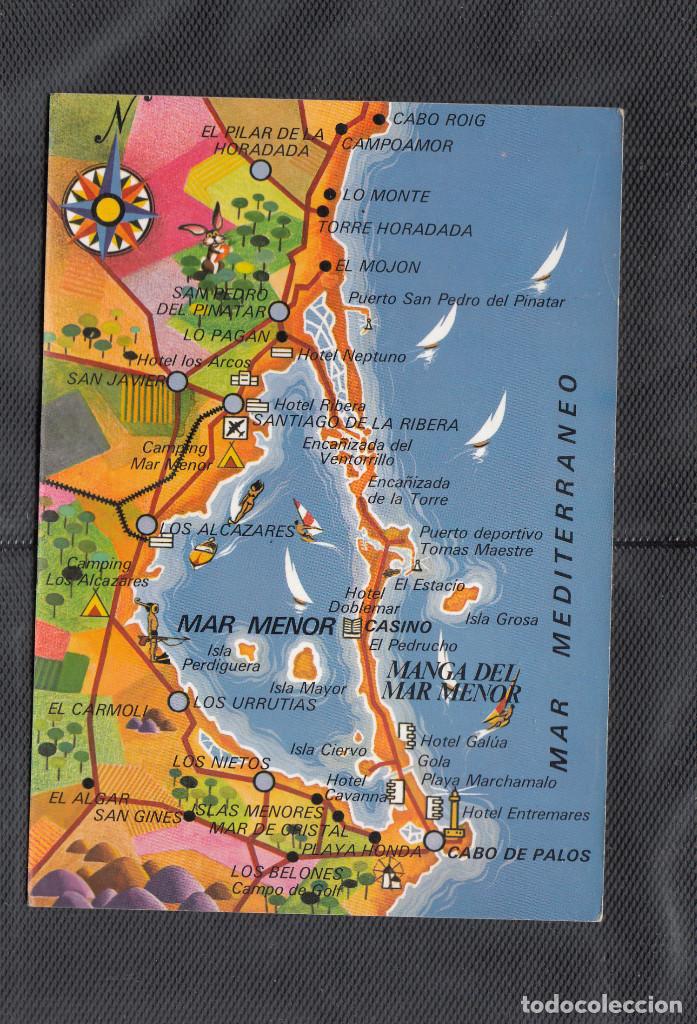 Postales: MAR MENOR - MURCIA 3010. MAPA - Foto 1