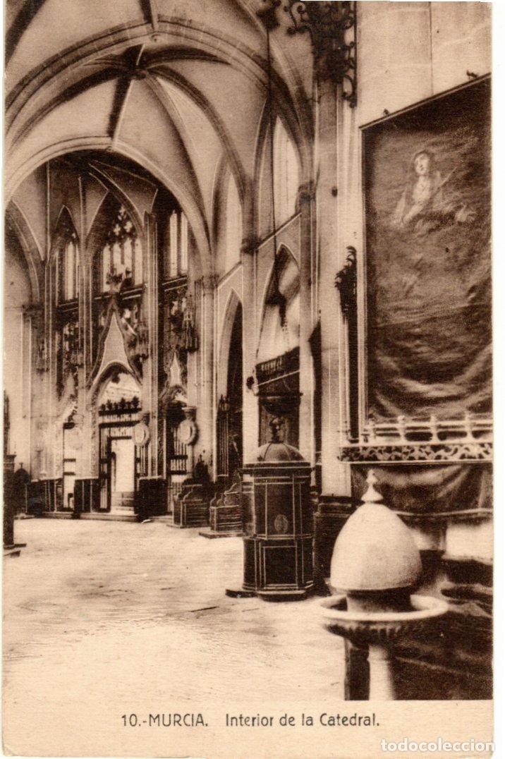 Postales: BONITA POSTAL - MURCIA - INTERIOR DE LA CATEDRAL - Foto 1