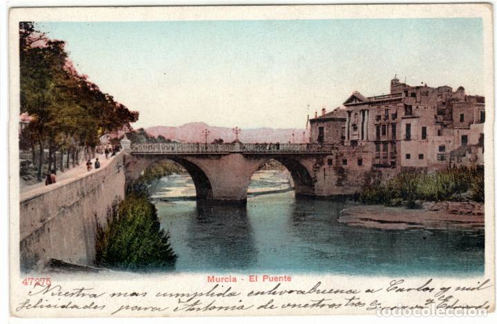 Postales: PRECIOSA POSTAL - MURCIA - EL PUENTE - Foto 1