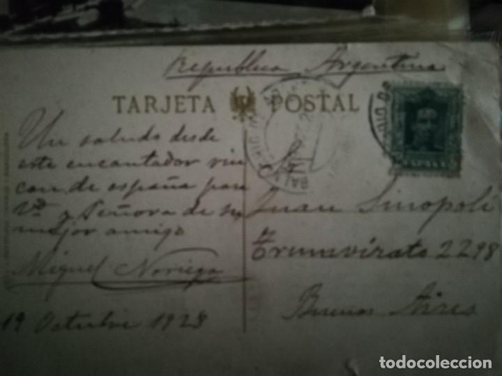 Postales: Balneario de Archena.circulada en 1928 - Foto 2