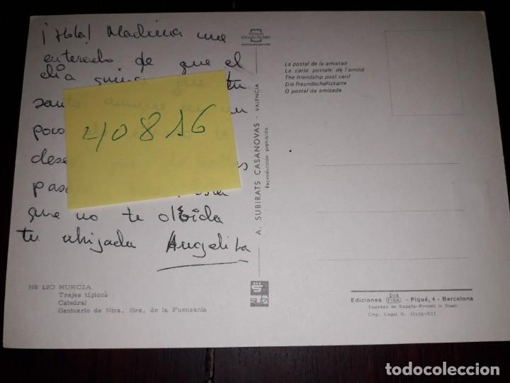 Postales: N&ordm; 40816 POSTAL MURCIA - Foto 2