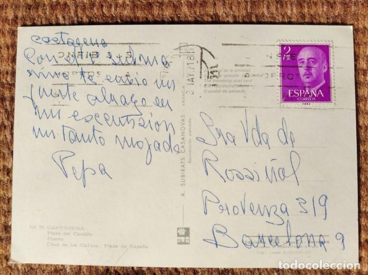 Postales: CARTAGENA - MURCIA - PLANO - MAPA - Foto 2