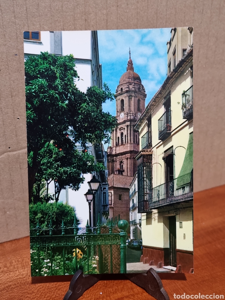 Postales: POSTAL - M&Aacute;LAGA - CALLEJA Y CATEDRAL - Foto 1