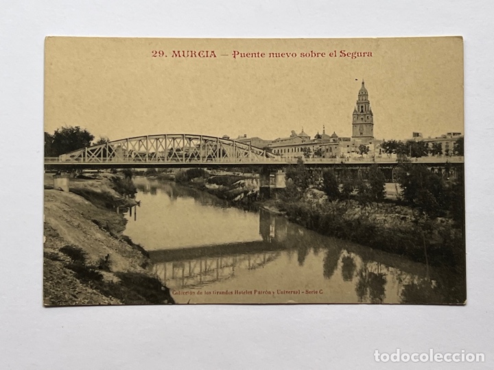 Postkarten: M&Uacute;RCIA Postal animada No.29, Puente nuevo sobre el Segura. Edic, Grandes Hoteles. Andr&eacute;s Fabert