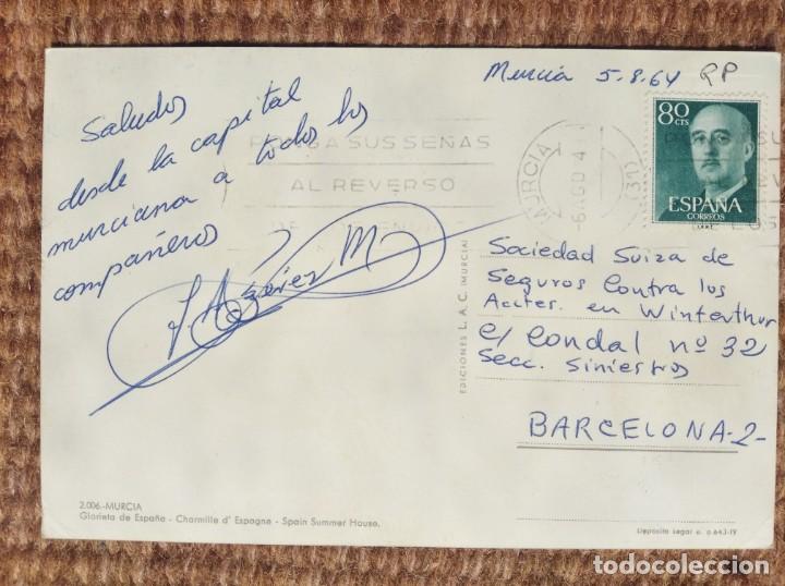 Postales: MURCIA - GLORIETA DE ESPA&Ntilde;A - L.A.C. - Foto 2