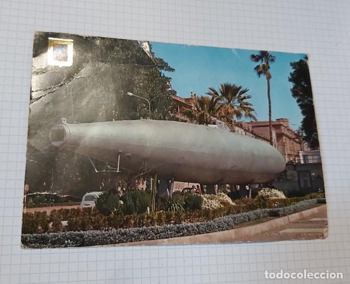 Postales: Postal de Cartagena, submarino Peral, sin circular - Foto 1