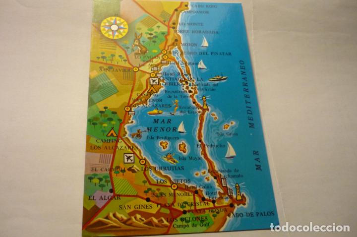 Postales: postal mar menor plano escrita - Foto 1