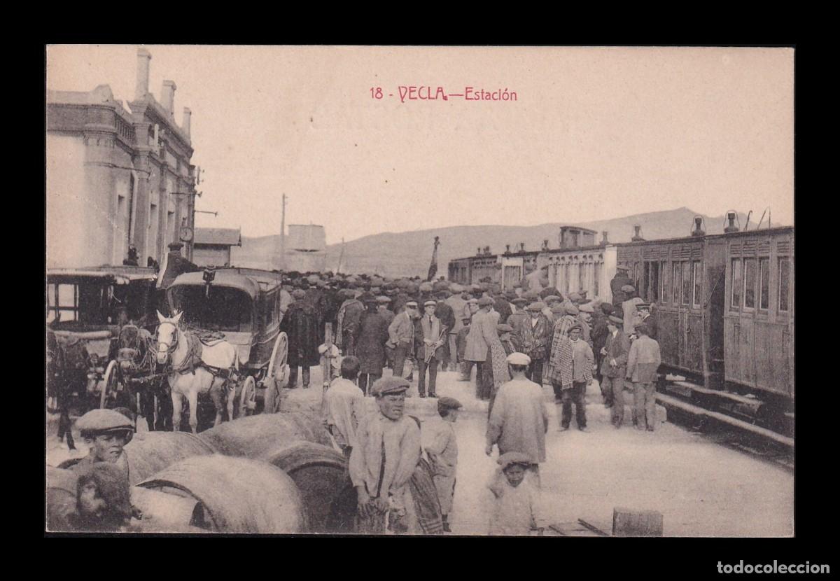 Postales: Antigua Postal Yecla Estaci&oacute;n - Foto 1