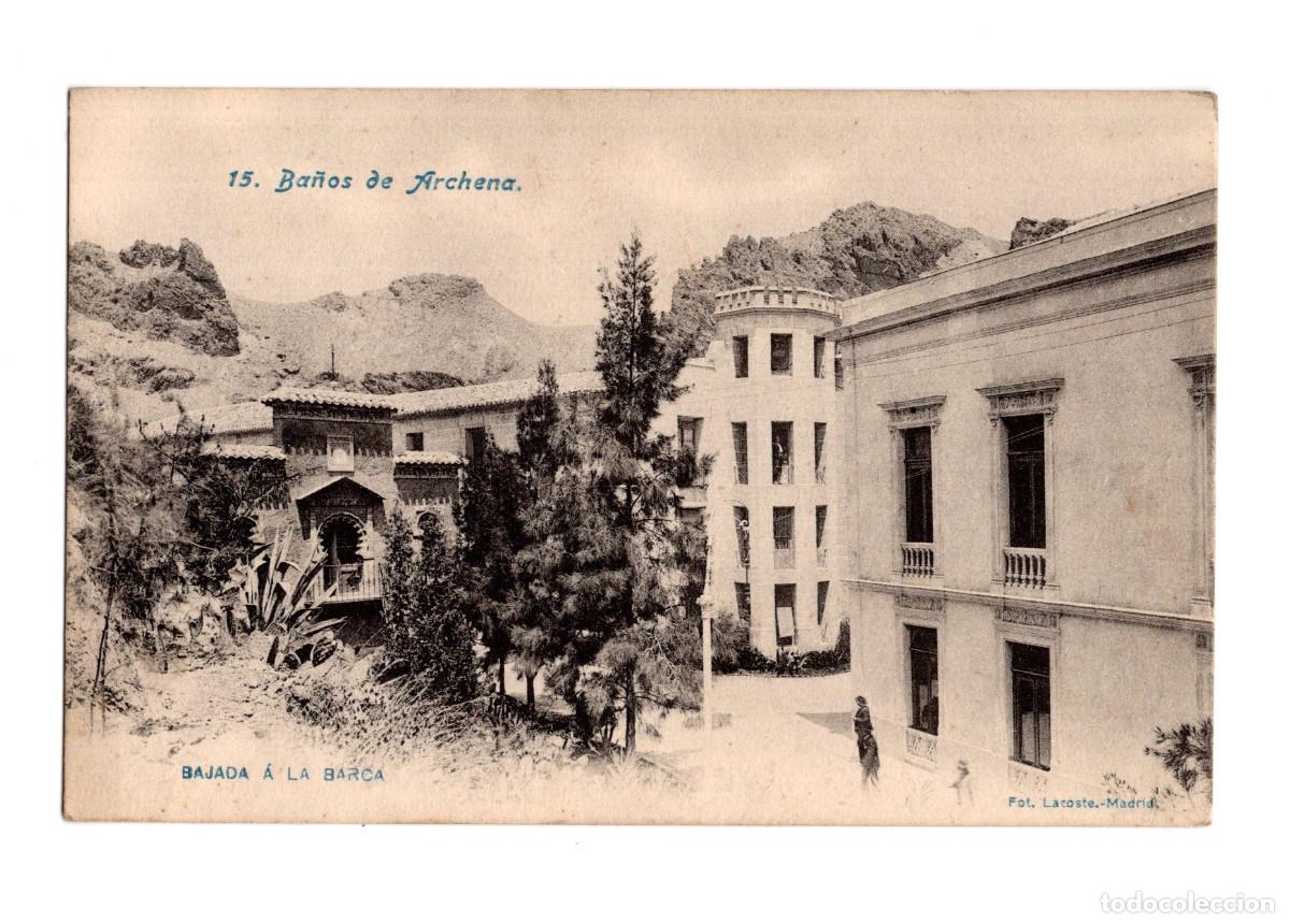 Postales: BA&Ntilde;OS DE ARCHENA.(MURCIA).- BAJADA A LA BARCA. - Foto 1