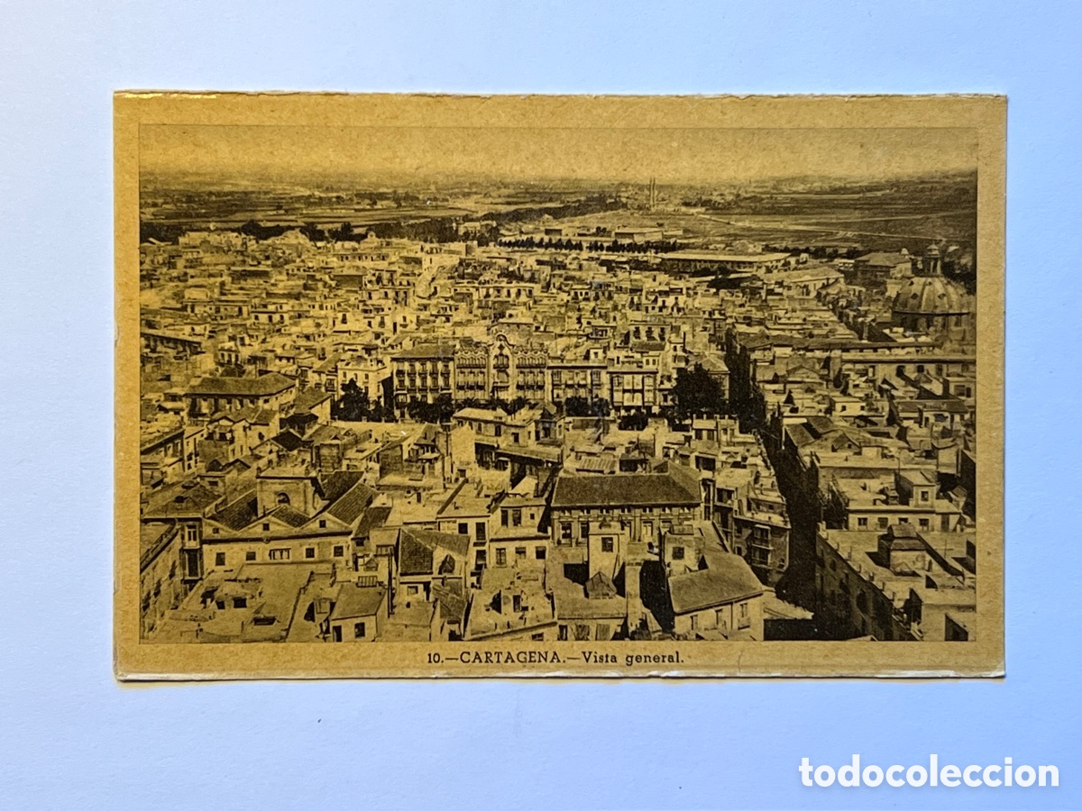Postais: CARTAGENA (Murcia) Postal No.10, Vista General. FOTO CASAU (h.1930?) S/C