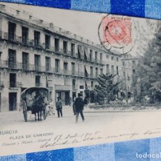 Postales: POSTAL MURCIA PLAZA DE CAMACHO Nº1190, AUSER Y MENET, CIRCULADA 1905