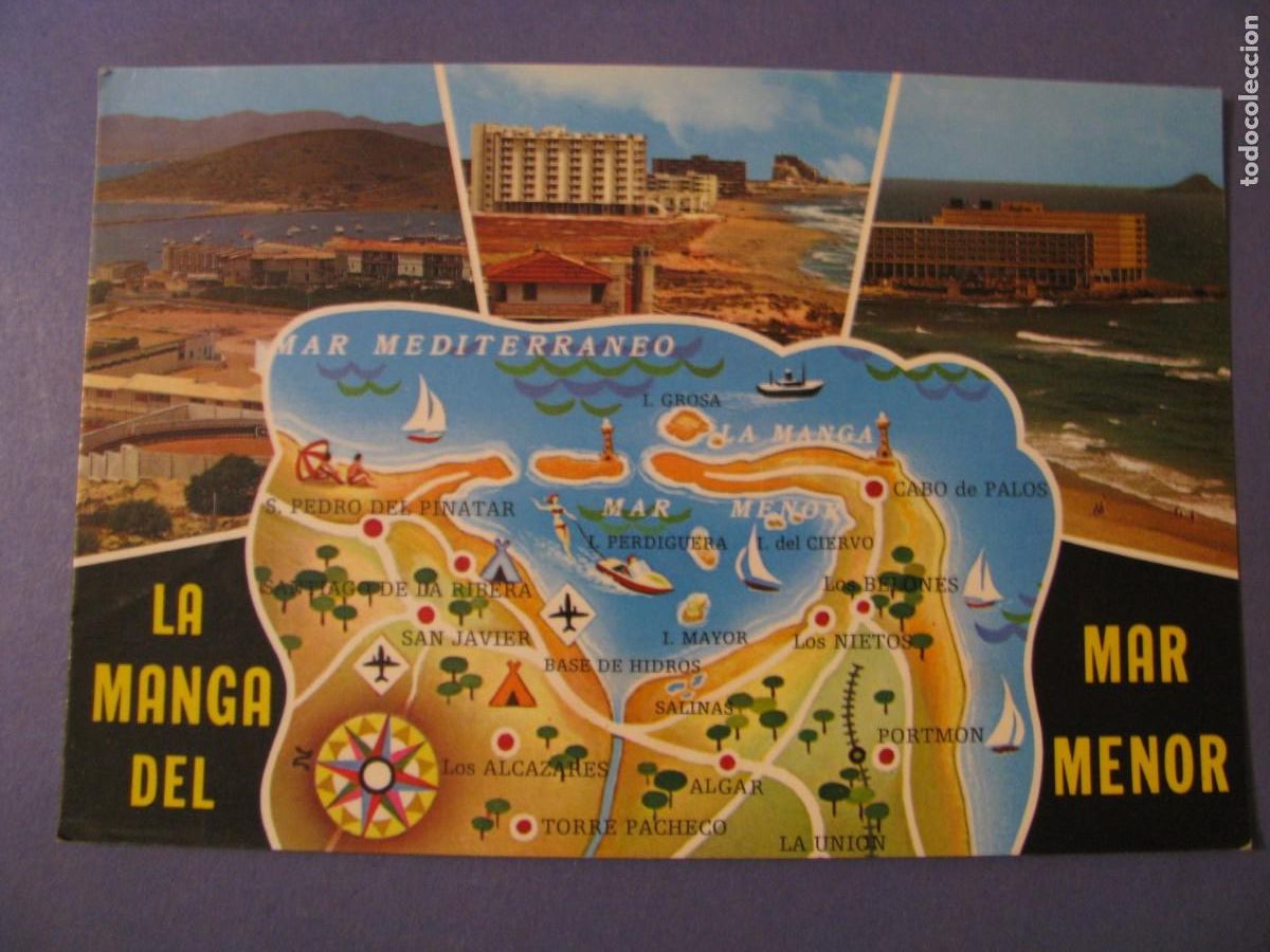 Postales: POSTAL DE LA MANGA DEL MAR MENOR. CIRCULADA. - Foto 1
