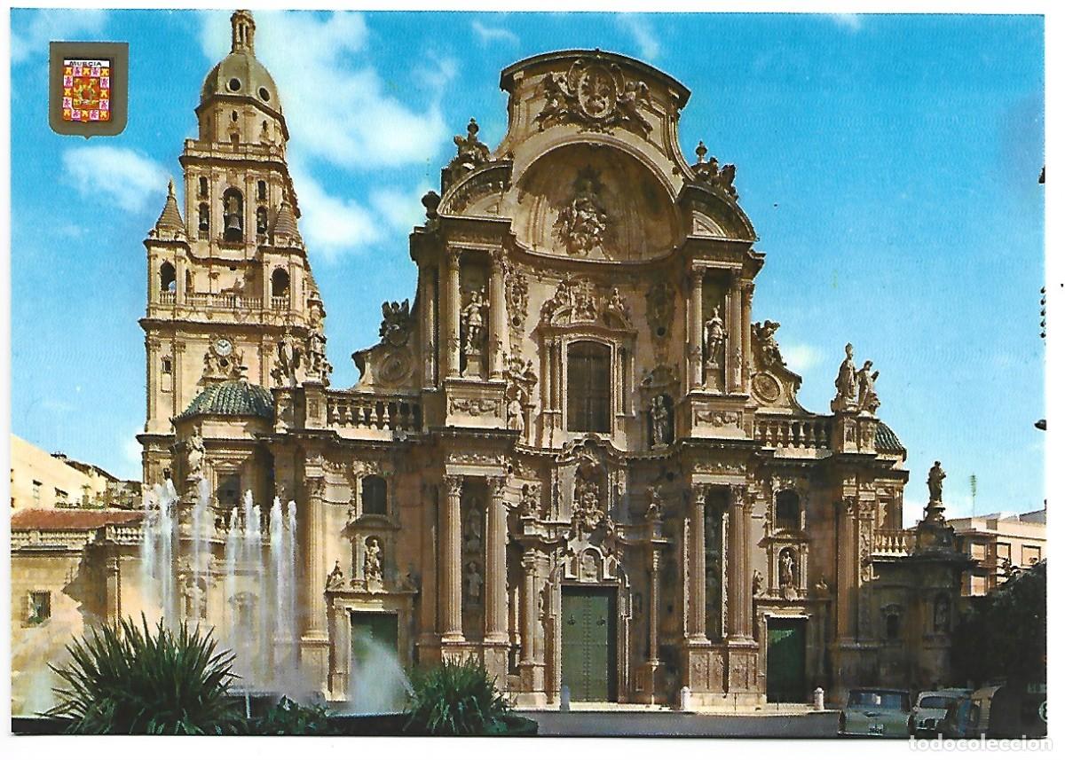 Postales: FACHADA CATEDRAL - CATHEDRAL FA&Ccedil;ADE.- MURCIA - Foto 1