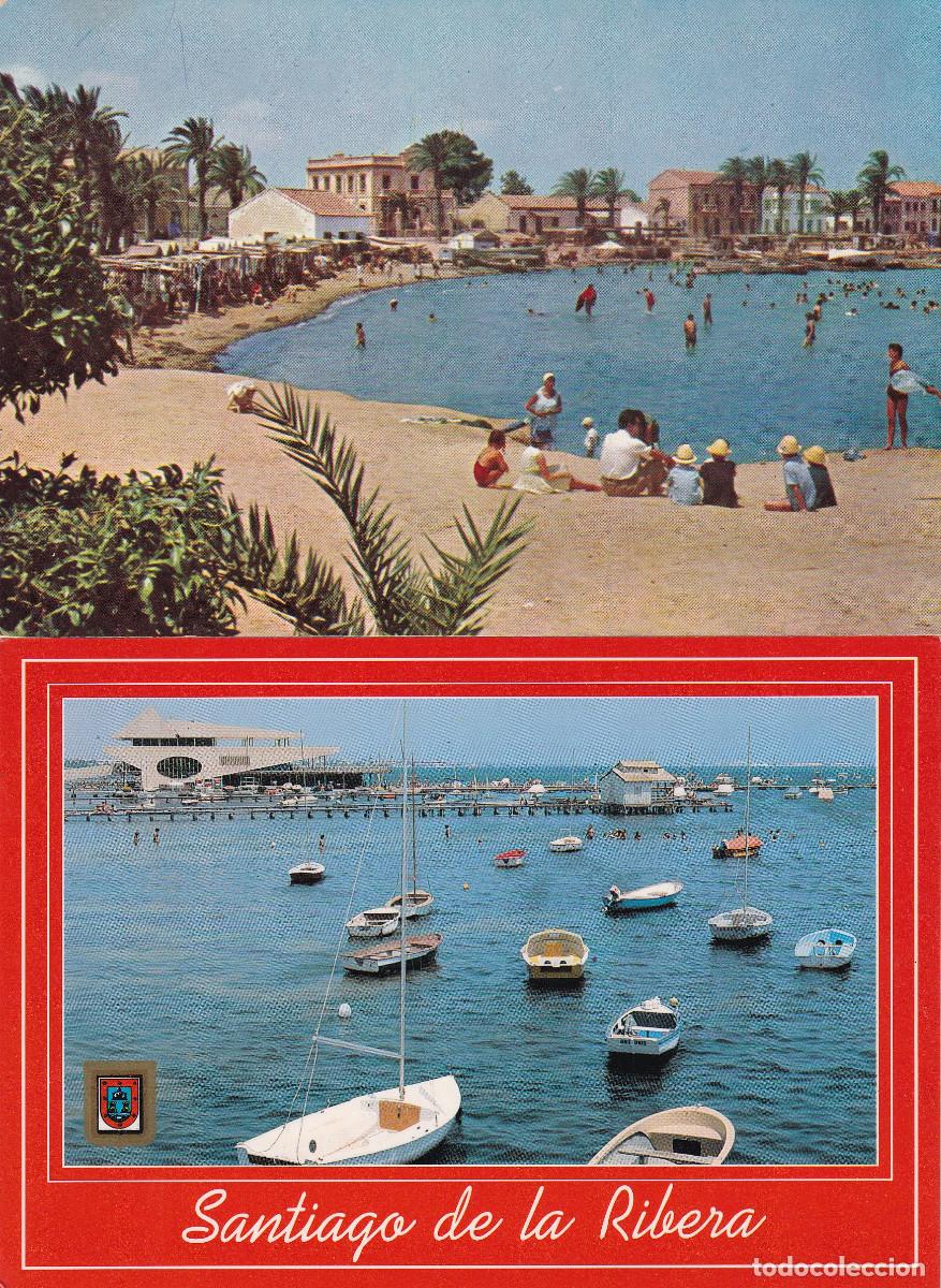 Postales: LOTE DOS POSTALES SANTIAGO DE LA RIBERA - Foto 1