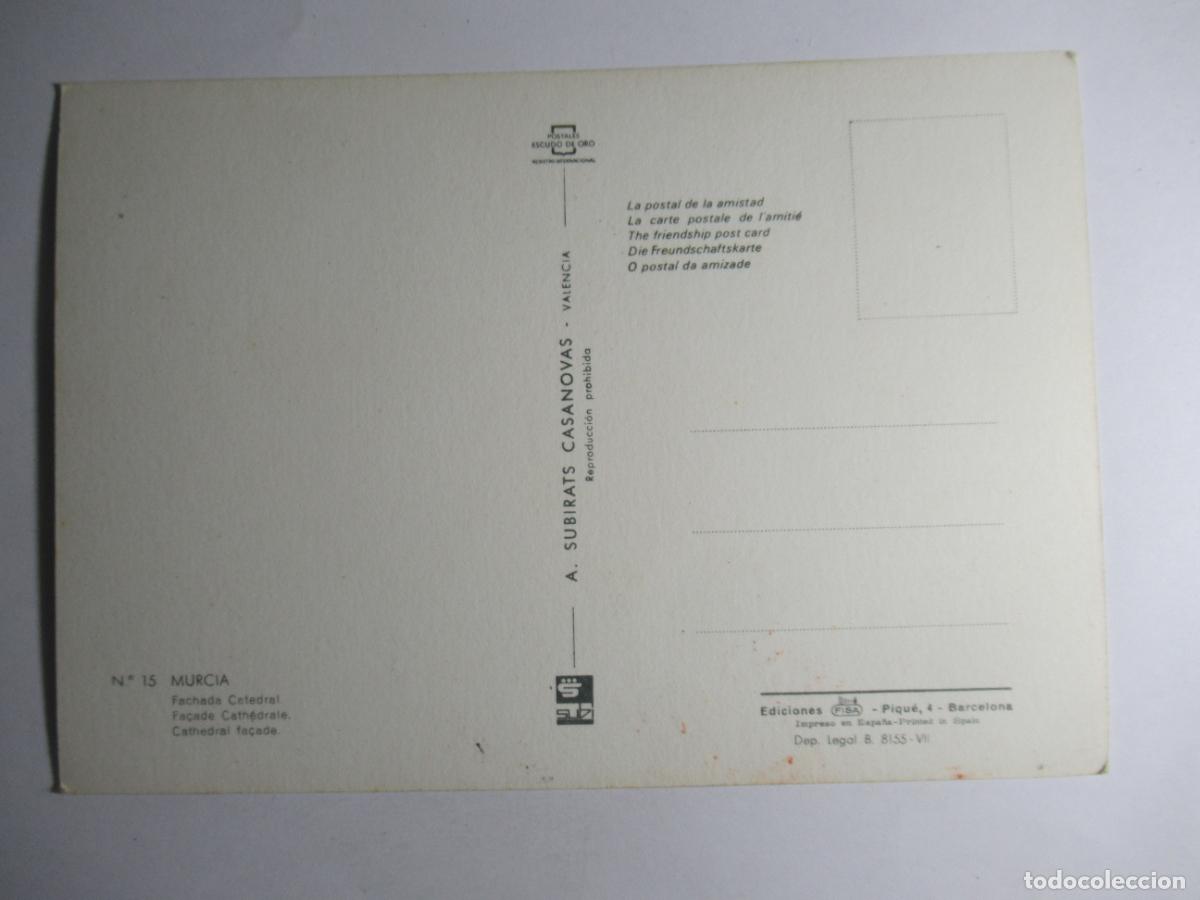 Postales: Murcia - Fachada Catedral - Foto 2