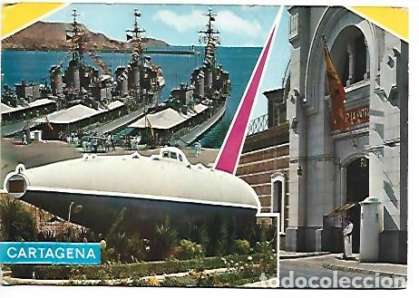 Postales: FLOTA, CUARTEL Y SUBMARINO PERAL.- CARTAGENA - Foto 1