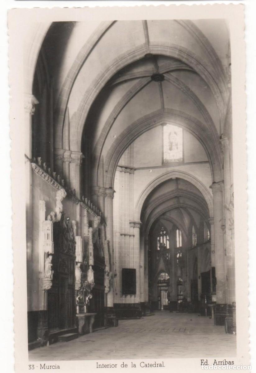 Postales: Murcia- Interior de la Catedral-sin circular- - Foto 1