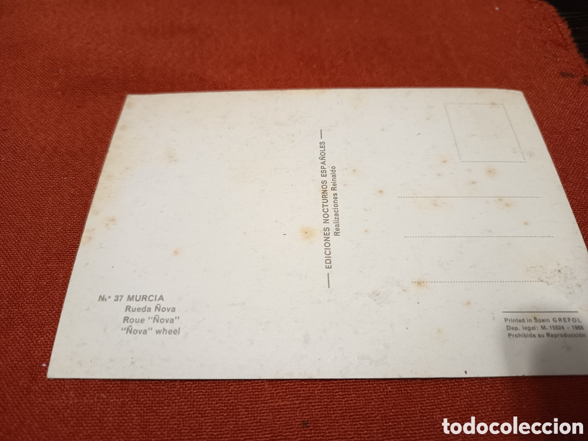 Postales: Murcia rueda &Ntilde;ova 1968 - Foto 2
