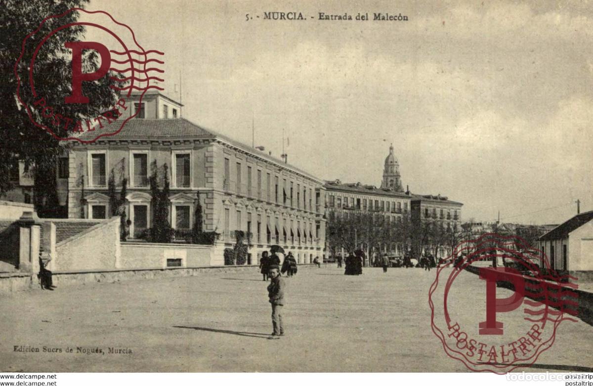 Postales: MURCIA, ENTRADA DEL MALECON - Foto 1