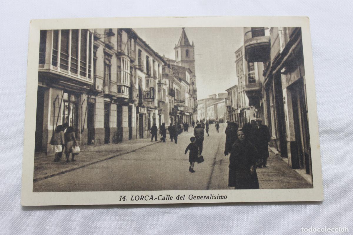 Postales: LORCA CALLE DEL GENERALISIMO A&Ntilde;OS 60 - Foto 1