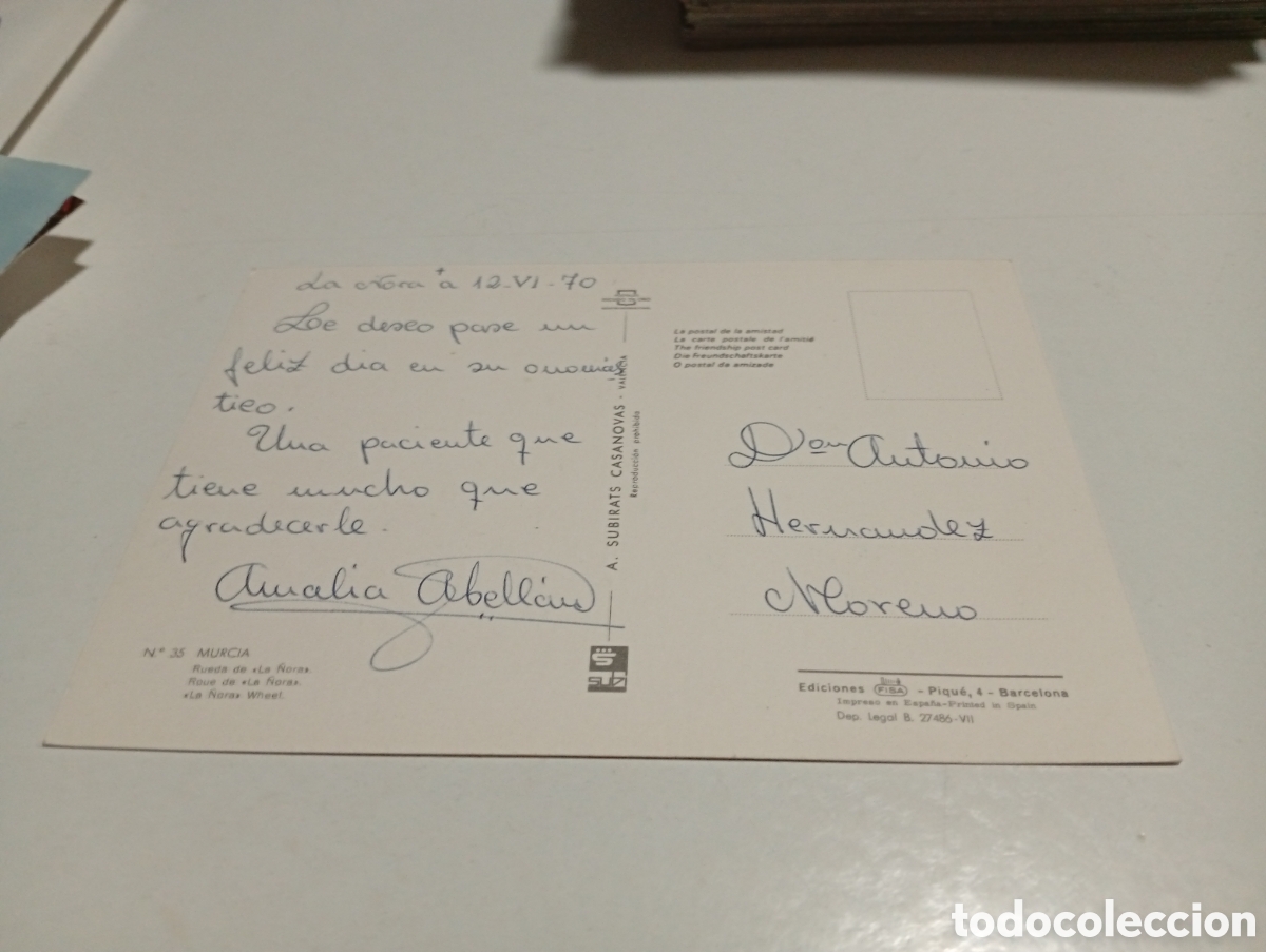 Postales: Postal Murcia Rueda de la &Ntilde;ora - Foto 2