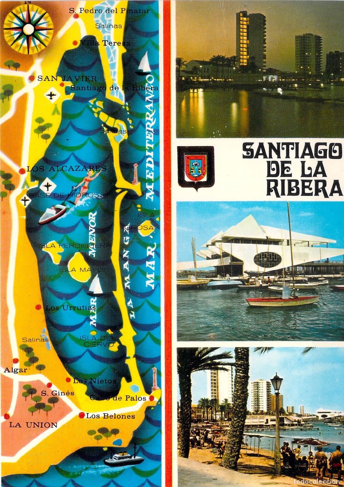 Postales: Postal Multi-vista Santiago de la Ribera Murcia Mar Menor