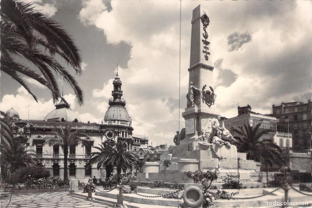 Postales: Postal de Cartagena - Monumento a los H&eacute;roes de Santiago y Cavite, Murcia