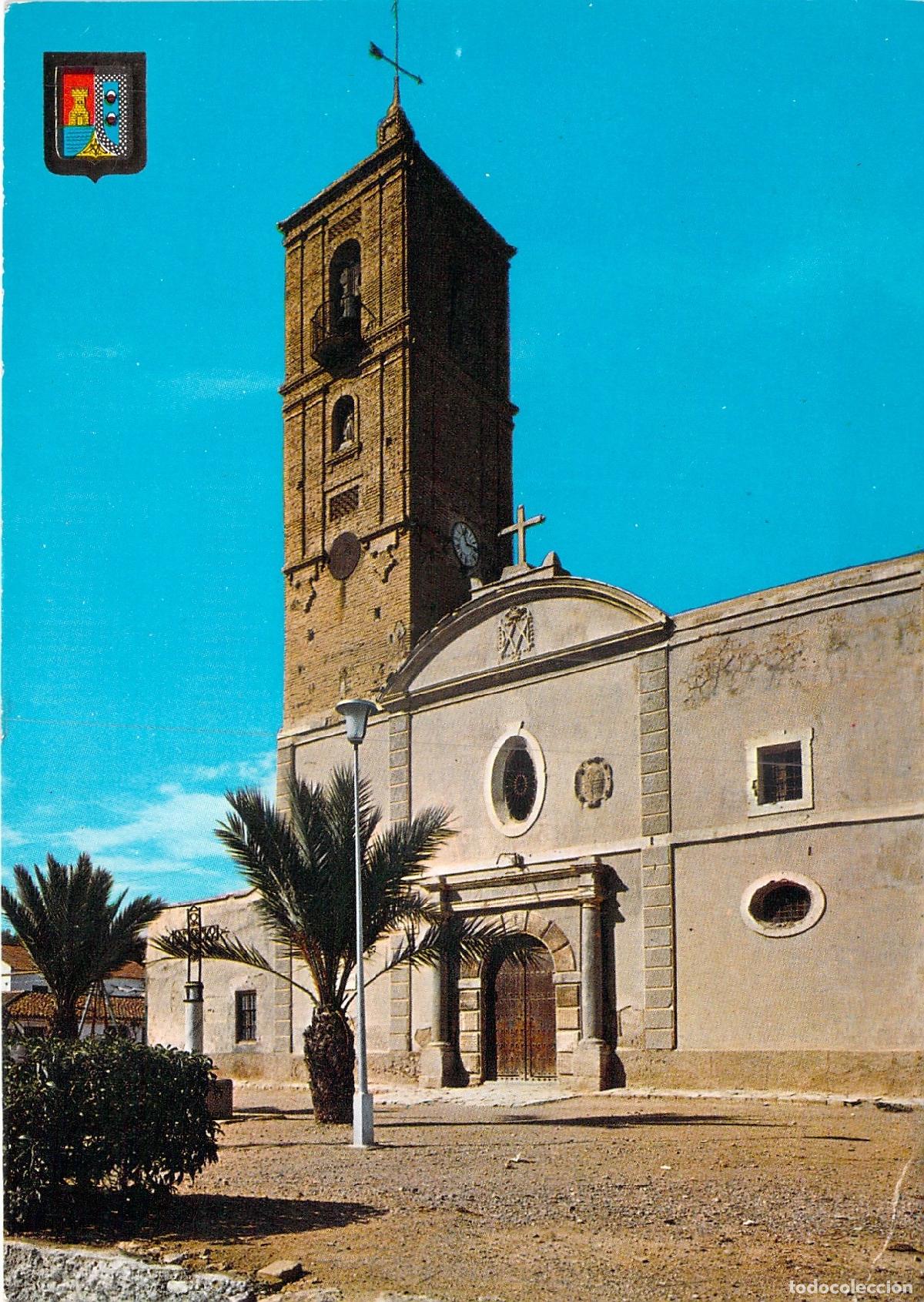 Postales: Postal de la Iglesia de Nuestra Se&ntilde;ora del Rosario en Torre Pacheco, Murcia