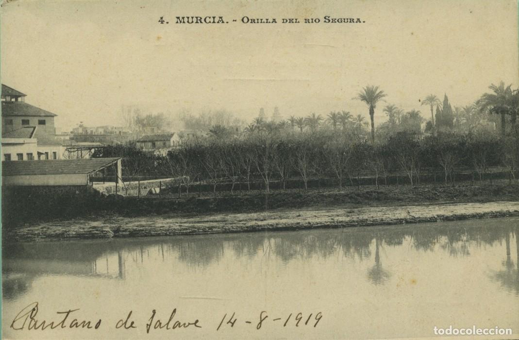 Postales: N&ordm; 4-MURCIA. Orilla del R&iacute;o Segura. Escrita en 1919. EDICI&Oacute;N SUERS DE NOGLES