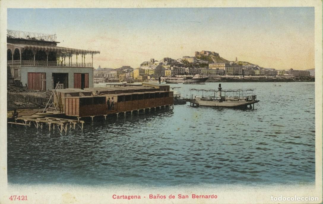 Postales: N&ordm; 47421-CARTAGENA. Murcia. Ba&ntilde;os de Sn Bernardo. Sin circular