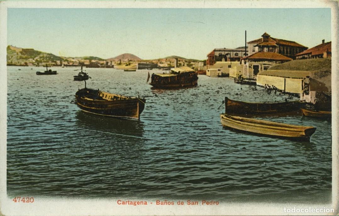 Postales: N&ordm; 47420-CARTAGENA. Murcia. Ba&ntilde;os de San Pedro. Sin circular