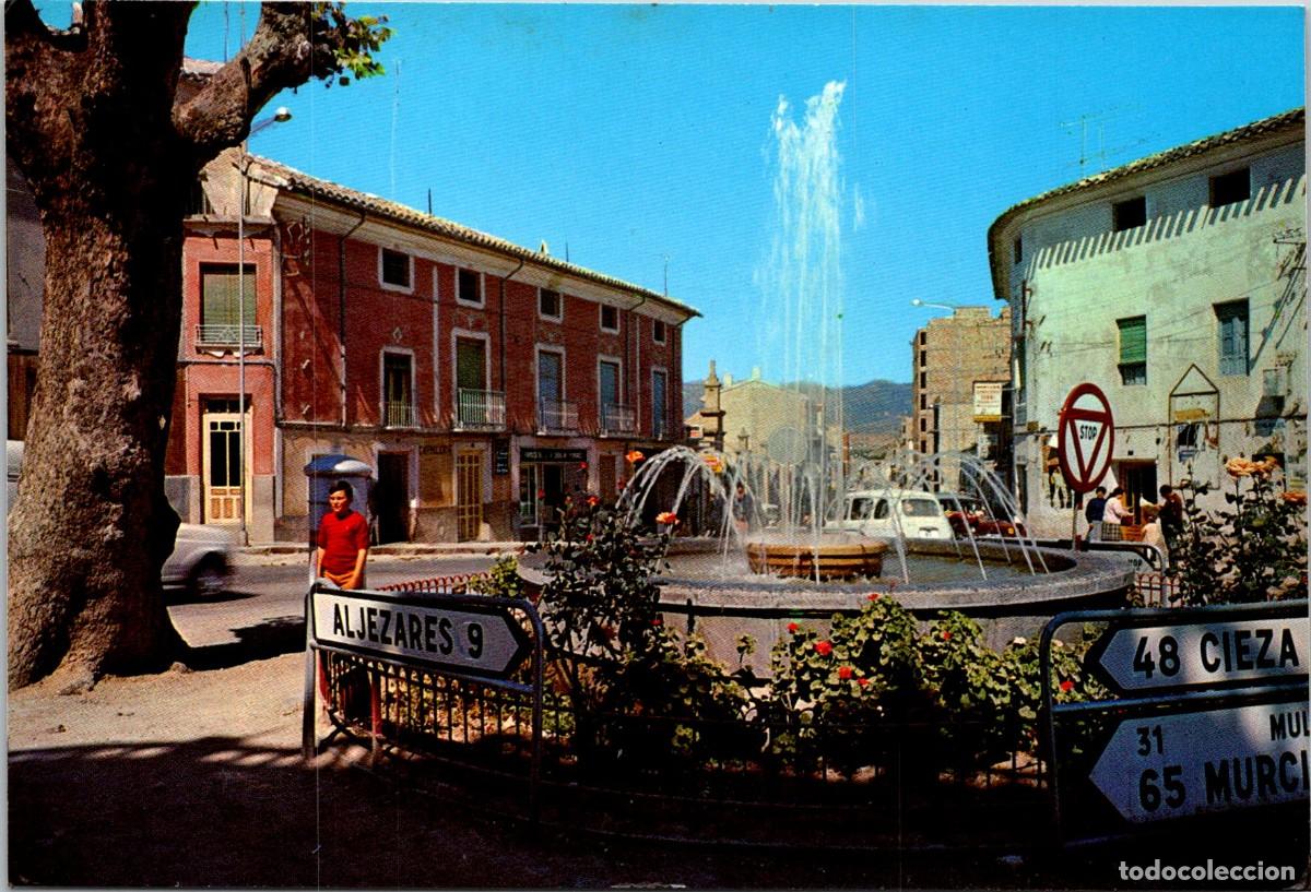 Postales: Ceheg&iacute;n (Murcia) - Plaza de Espa&ntilde;a - La Verja - Indicadores: Aljezares - Cieza - Mula - Murcia-Buz&oacute;n